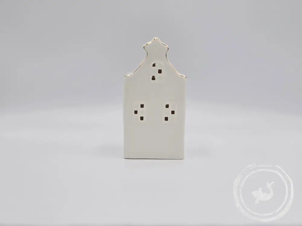 Porseleinen Huisje Met Licht