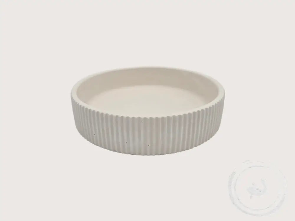 INTERIEURDINGETJES Ronde diepe Ribbelschaal van eco-resin handgemaakt & duurzaam