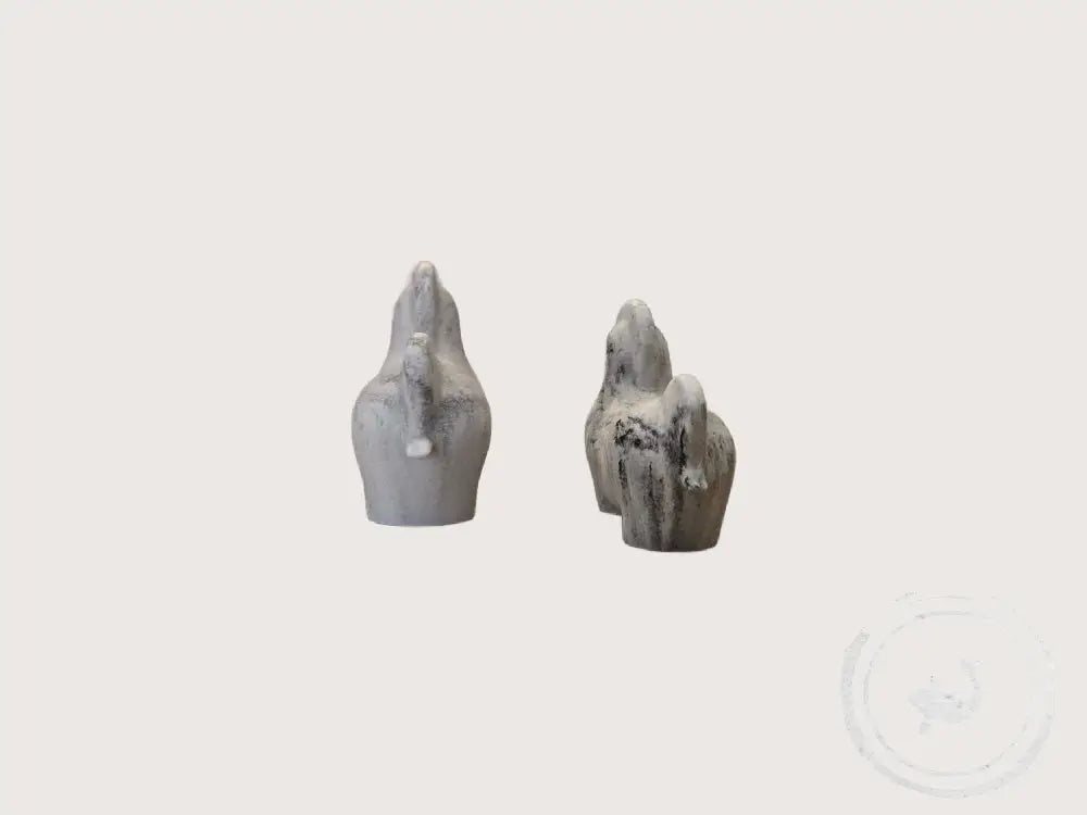 INTERIEURDINGETJES Set Paardjes decor marmer in kleur handgemaakt & duurzaam