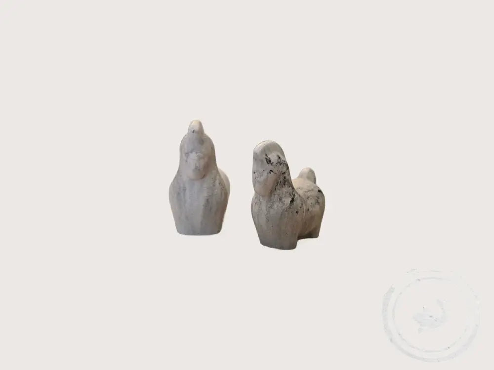 INTERIEURDINGETJES Set Paardjes decor marmer in kleur handgemaakt & duurzaam - Zwart