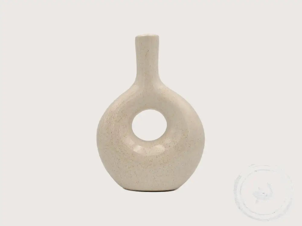 INTERIEURDINGETJES Steengoed vaas – tijdloos beige
