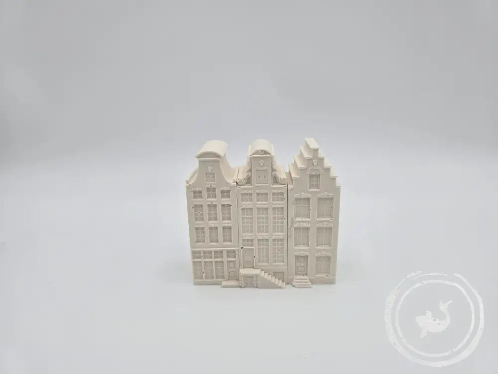 INTERIEURDINGETJES Straatje van 3 Huisjes van eco-resin