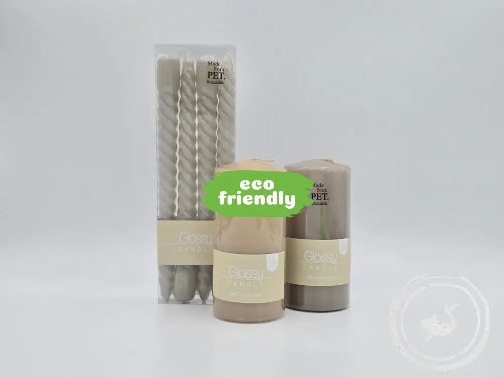 Kersten Twisted Dinerkaarsen Gray