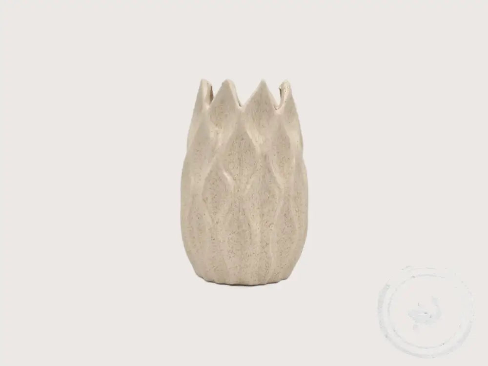 INTERIEURDINGETJES Vaas Flower Beige – Aardewerk in 2 Maten