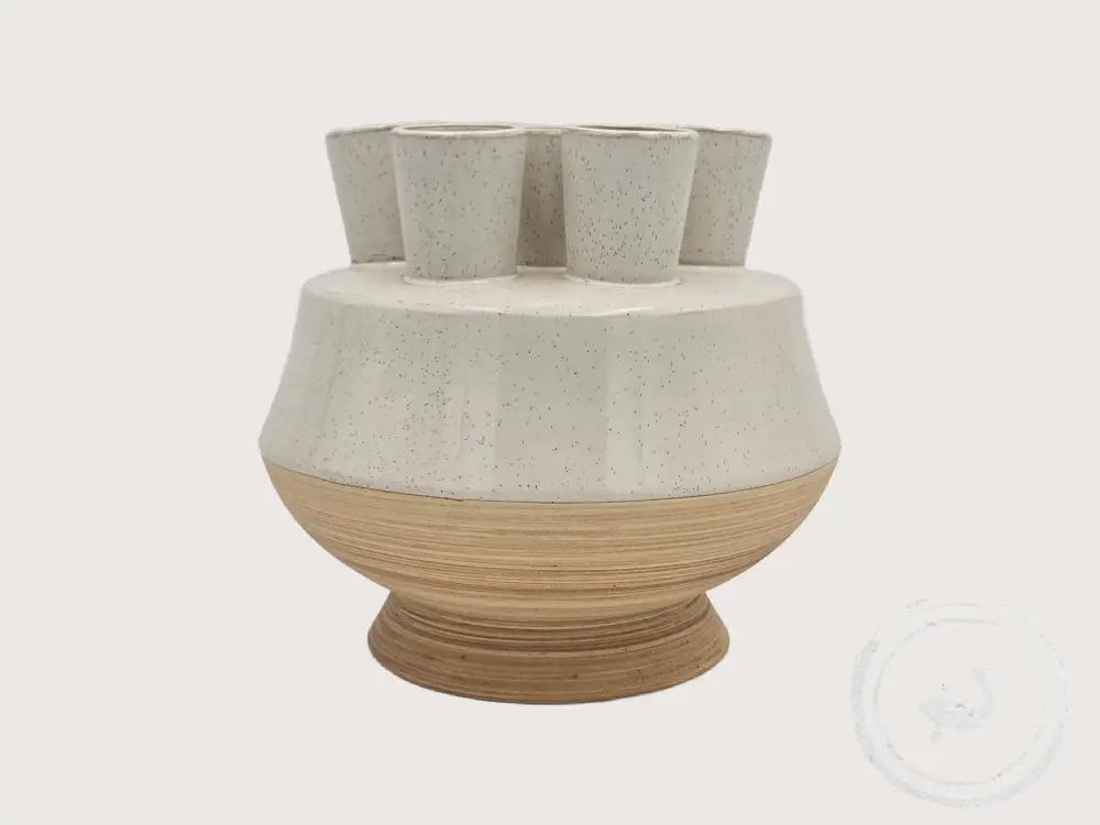 INTERIEURDINGETJES Vaas keramiek &amp; houtlook – stijlvol en uniek