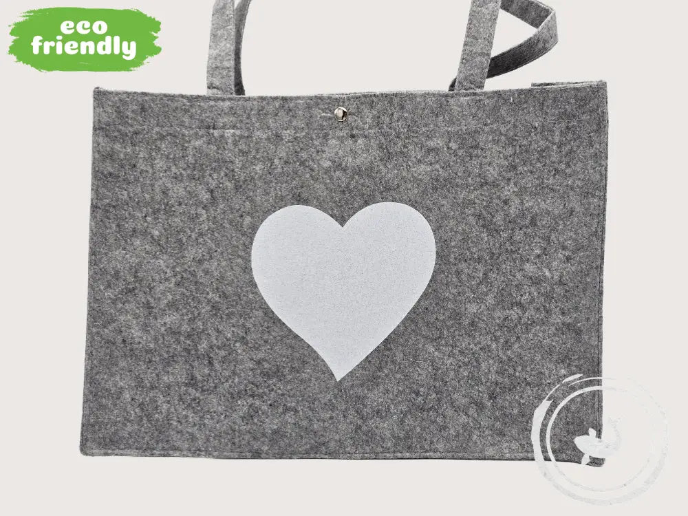 INTERIEURDINGETJES Vilten Tas Hart witglitter 2