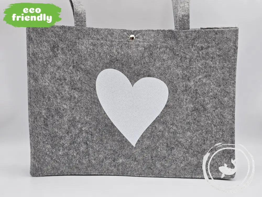 INTERIEURDINGETJES Vilten Tas Hart witglitter 3