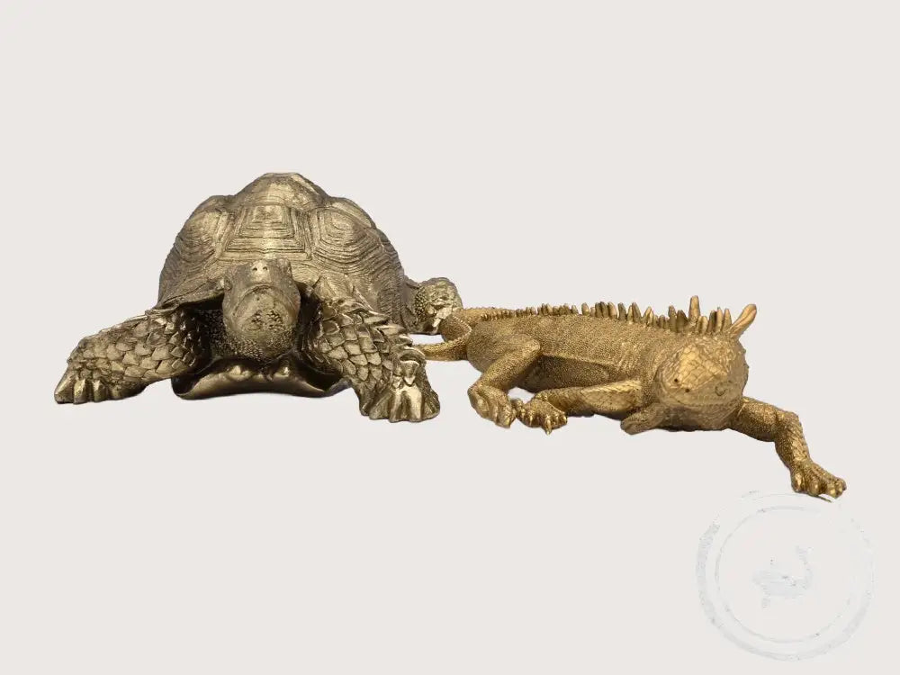 Kare Gouden Schildpad Ornament