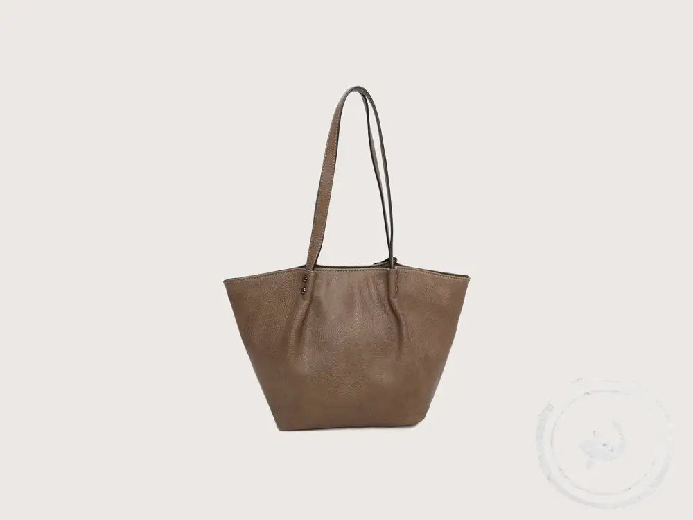 Mini Shopper Handtas Bruin – Ines Delaure