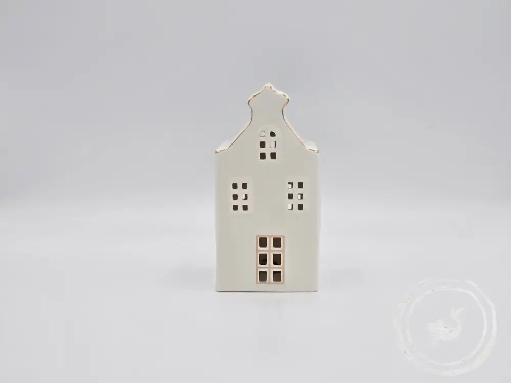 Porseleinen Huisje Met Licht