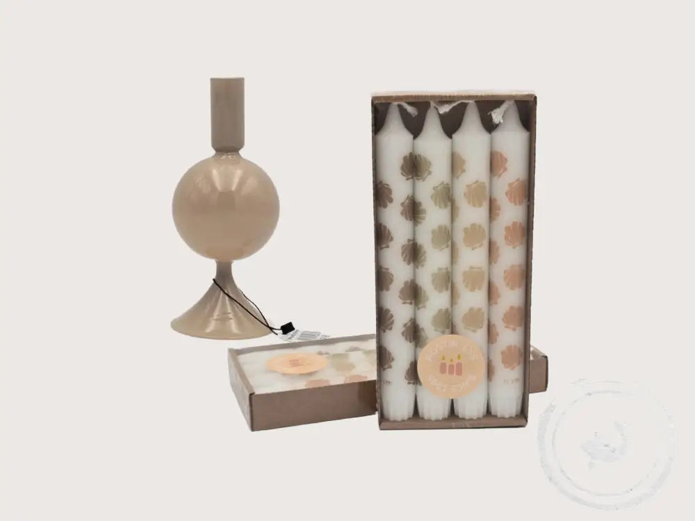 Rustik Lys by Kimmi kaars schelpenprint – eco friendly en fluweelzacht