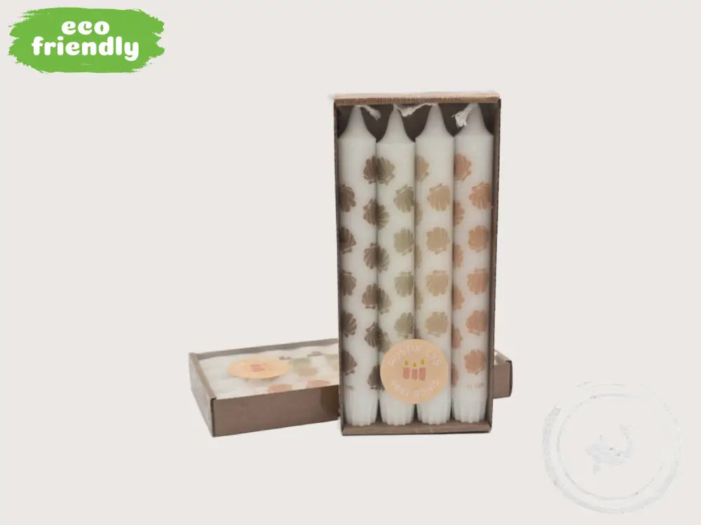 Rustik Lys by Kimmi kaars schelpenprint – eco friendly en fluweelzacht