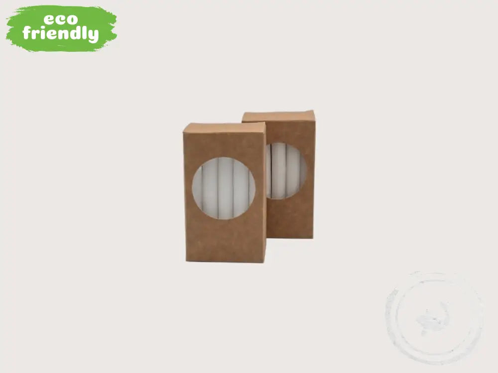 Rustik Lys Eco potloodkaarsjes wit (20 stuks)