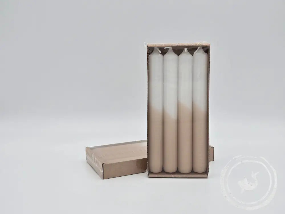 Rustik Lys Gedipte Dinerkaarsen in meerdere kleuren Apricot