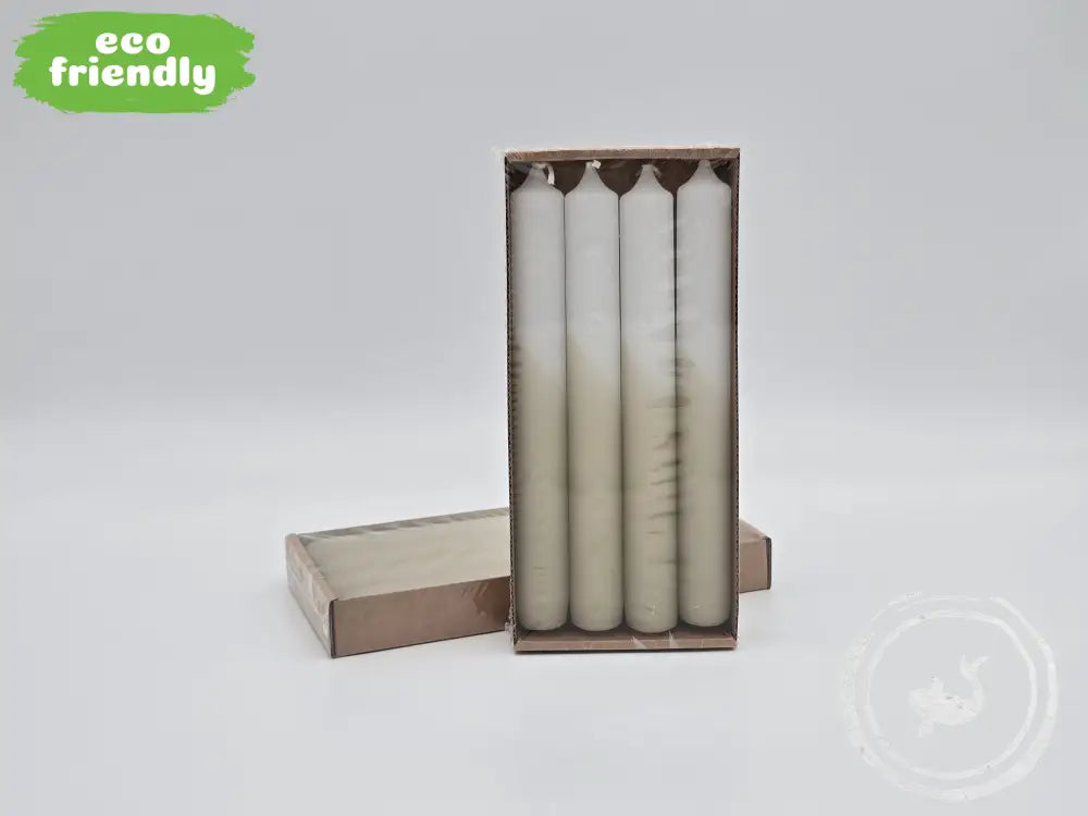 Rustik Lys Gedipte Dinerkaarsen in meerdere kleuren Pistache