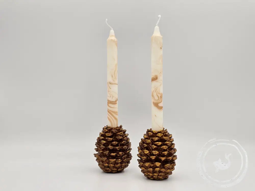 Rustik Lys Kaars Marmer - eco friendly kaars