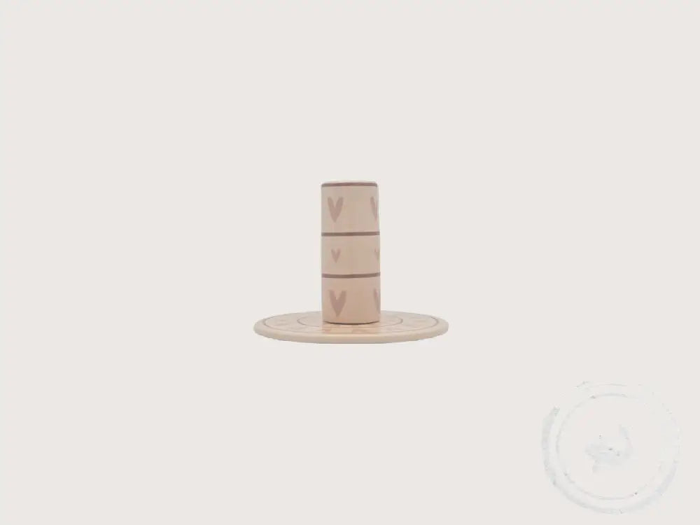 Rustik Lys Kandelaar Hearts – Handgemaakte Keramieken Sfeermaker