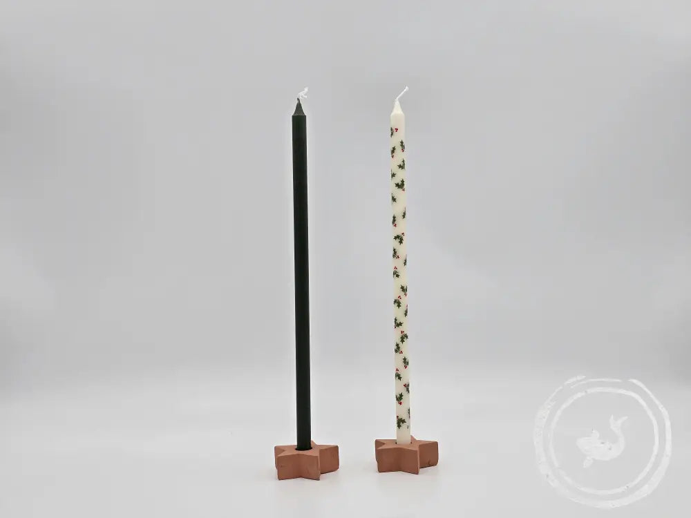 Rustik Lys Potloodkaarsen - retro kerstsfeer in kleur en print