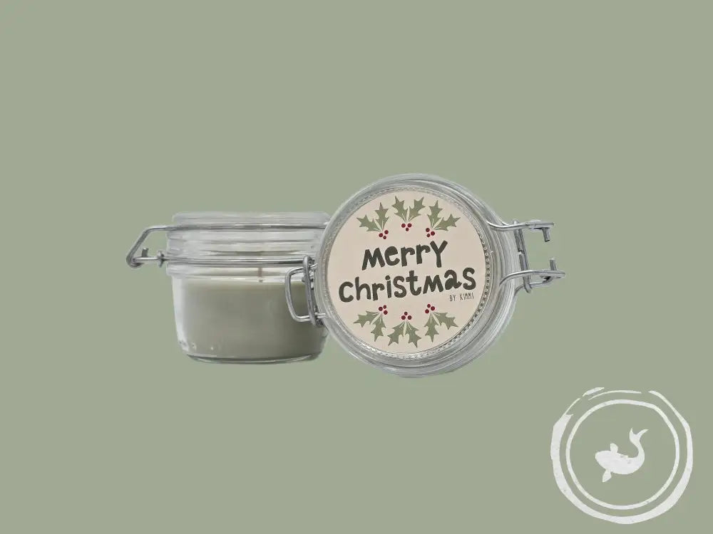 Rustik Lys Weckpotje met kerstkaars - eenvoudig sfeervol