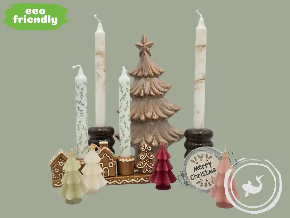 Rustik Lys Weckpotje met kerstkaars - eenvoudig sfeervol