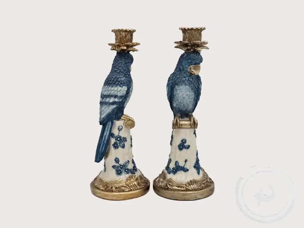 INTERIEURDINGETJES Kandelaar Bird Blue – Sfeervol & Vrolijk